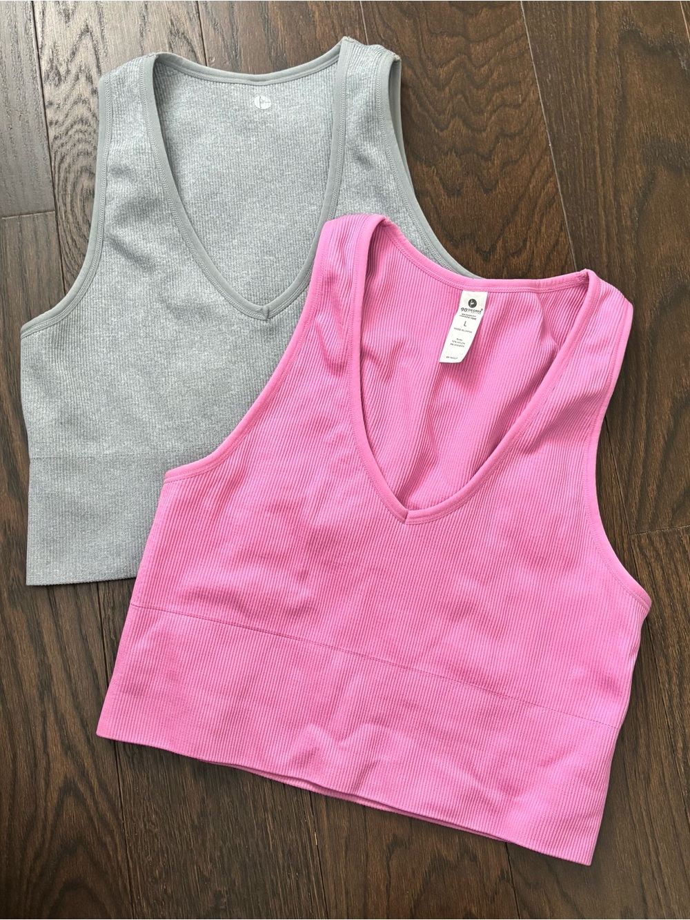90 Degree by Reflex rib seamless yoga sport gym bra bralette Large